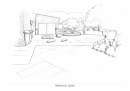 Giaccardi - Terrasse nord - Perspective